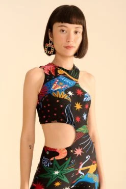 Farm Rio Zodiac Lycra Jumpsuit -Colorful Wear Store 306659 04