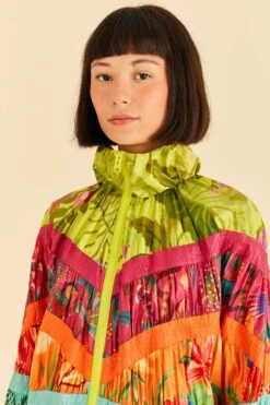 Farm Rio Mixed Prints Windbreaker -Colorful Wear Store 306685 03