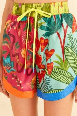 Farm Rio Mixed Prints Nylon Shorts -Colorful Wear Store 306686 03