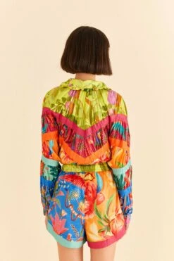 Farm Rio Mixed Prints Nylon Shorts -Colorful Wear Store 306686 04