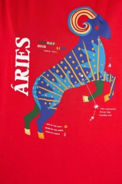 Farm Rio Aries Zodiac Organic Cotton T-Shirt -Colorful Wear Store 306689 04