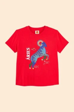 Farm Rio Aries Zodiac Organic Cotton T-Shirt -Colorful Wear Store 306689 05