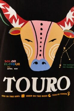 Farm Rio Taurus Zodiac Organic Cotton T-Shirt 8 Farm Rio Taurus Zodiac Organic Cotton T-Shirt -Colorful Wear Store 306690 04