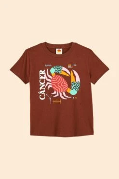 Farm Rio Cancer Zodiac Organic Cotton T-Shirt -Colorful Wear Store 306692 05