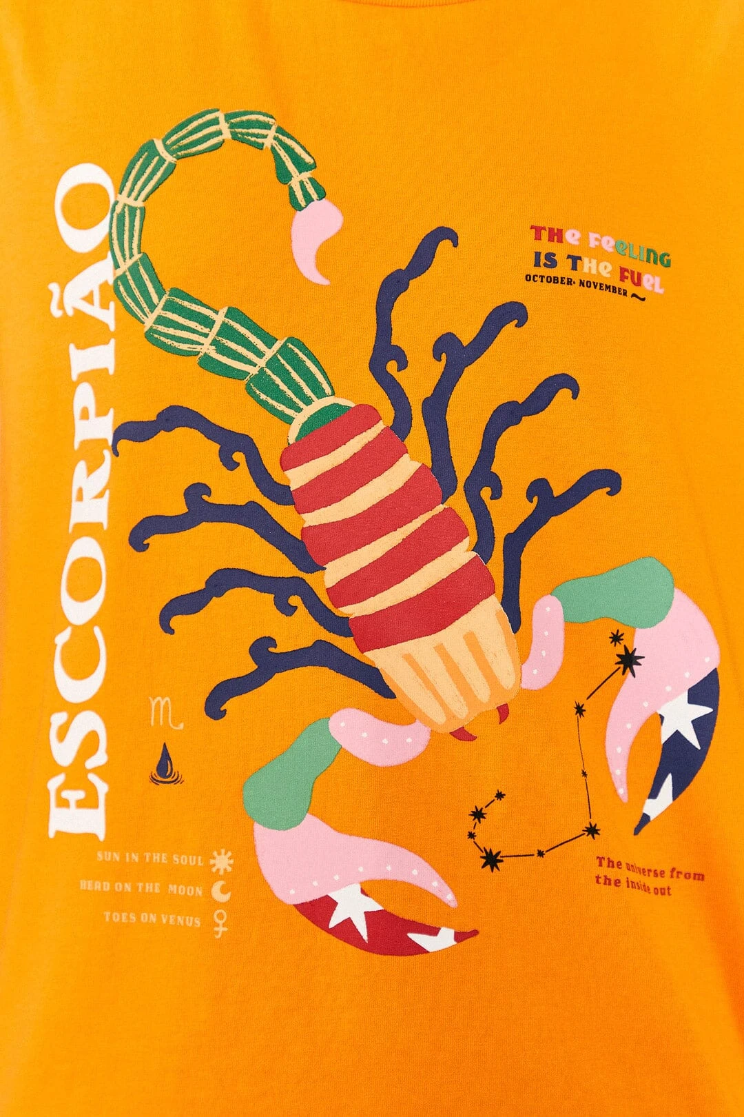 Farm Rio Scorpio Zodiac Organic Cotton T-Shirt 3 Farm Rio Scorpio Zodiac Organic Cotton T-Shirt - Image 3