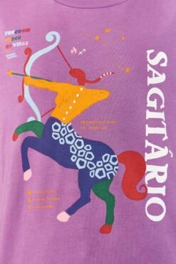 Farm Rio Sagittarius Zodiac Organic Cotton T-Shirt -Colorful Wear Store 306697 03