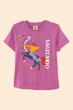 Farm Rio Sagittarius Zodiac Organic Cotton T-Shirt -Colorful Wear Store 306697 06