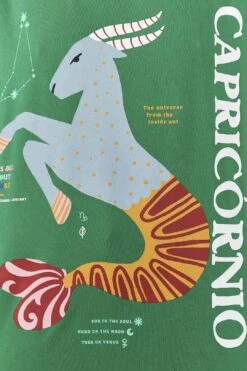 Farm Rio Capricorn Zodiac Organic Cotton T-Shirt -Colorful Wear Store 306698 04