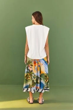 Farm Rio White Copacabana Organic Cotton T-Shirt -Colorful Wear Store 306708 03