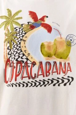 Farm Rio White Copacabana Organic Cotton T-Shirt -Colorful Wear Store 306708 04