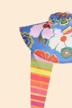 Farm Rio Orange Blooming Garden Hat -Colorful Wear Store 306878 03