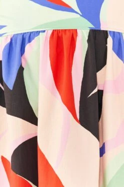 Farm Rio Colorful Monstera Midi Skirt -Colorful Wear Store 306895 05