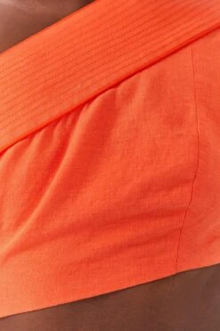 Farm Rio Orange One Shoulder Mini Dress 8 Farm Rio Orange One Shoulder Mini Dress -Colorful Wear Store 306896 04