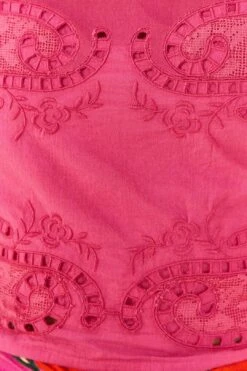 Farm Rio Pink Lace Blouse 9 Farm Rio Pink Lace Blouse -Colorful Wear Store 306900 041