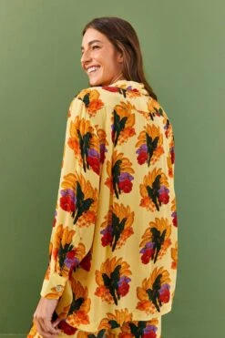 Farm Rio Banana Nest Pajama Shirt -Colorful Wear Store 306914 03