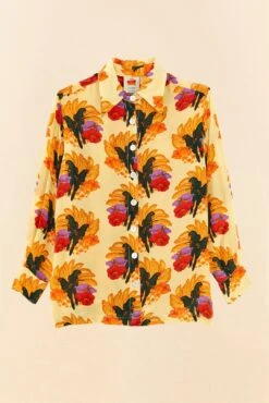 Farm Rio Banana Nest Pajama Shirt -Colorful Wear Store 306914 06