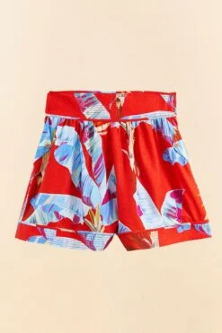 Farm Rio Red Sweet Jungle Organic Cotton Shorts -Colorful Wear Store 306991 07