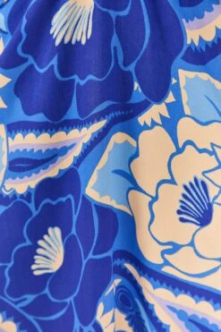 Farm Rio Blue Tropical Groove Lenzing™ Ecovero™ Viscose Midi Dress -Colorful Wear Store 306997 05