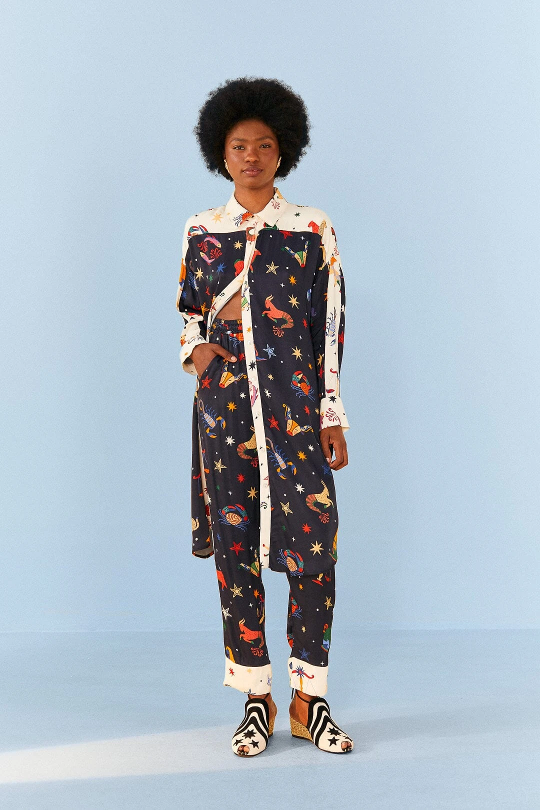 Farm Rio Zodiac Lenzing™ Ecovero™ Viscose Pants 1 Farm Rio Zodiac Lenzing™ Ecovero™ Viscose Pants