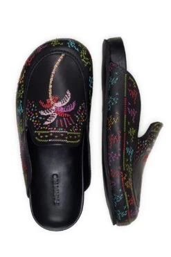 Farm Rio Black Coconut Tree Flat Clog -Colorful Wear Store 307688 04