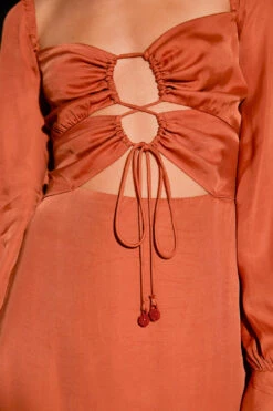 Farm Rio Caramel Cut Out Maxi Dress 9 Farm Rio Caramel Cut Out Maxi Dress -Colorful Wear Store 308183 05