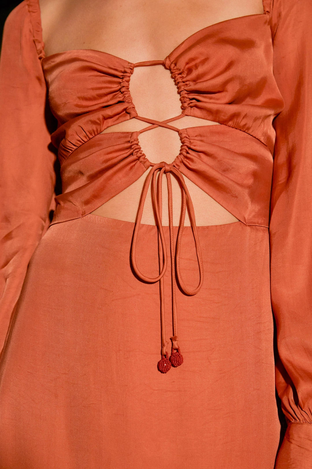 Farm Rio Caramel Cut Out Maxi Dress 5 Farm Rio Caramel Cut Out Maxi Dress - Image 5