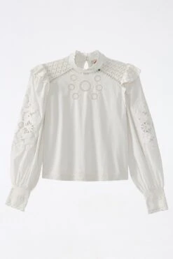 Farm Rio Off-White Romantic Blouse -Colorful Wear Store 308187 06