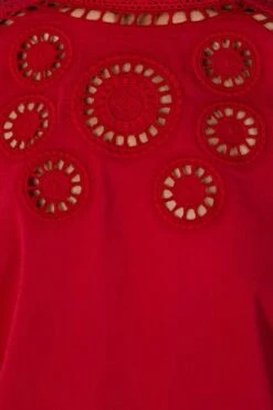 Farm Rio Red Romantic Blouse -Colorful Wear Store 308188 04