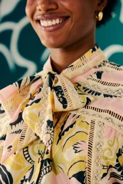 Farm Rio Sand Vintage Forest Blouse -Colorful Wear Store 308206 03