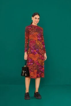 Farm Rio Leopard Hearts Jersey Dress 6 Farm Rio Leopard Hearts Jersey Dress -Colorful Wear Store 308218 02