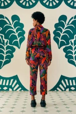 Farm Rio Leopard Mushroom Lenzing™ Ecovero™ Viscose Pants -Colorful Wear Store 308267 03