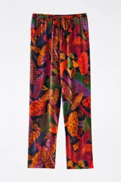 Farm Rio Leopard Mushroom Lenzing™ Ecovero™ Viscose Pants -Colorful Wear Store 308267 06