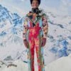 Farm Rio Mixed Scarves Ski Jumpsuit