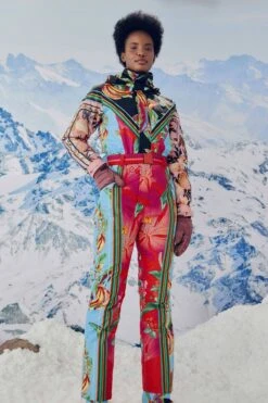 Farm Rio Mixed Scarves Ski Jumpsuit -Colorful Wear Store 308302 03