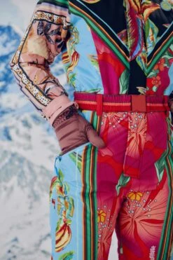 Farm Rio Mixed Scarves Ski Jumpsuit -Colorful Wear Store 308302 06