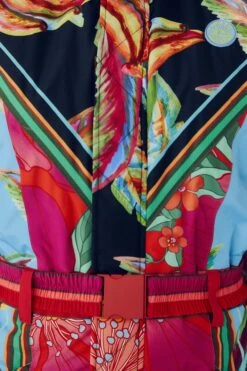 Farm Rio Mixed Scarves Ski Jumpsuit -Colorful Wear Store 308302 07