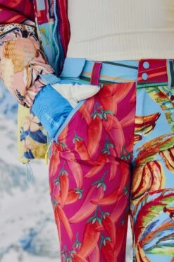 Farm Rio Mixed Scarves Ski Pants -Colorful Wear Store 308307 05