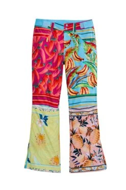 Farm Rio Mixed Scarves Ski Pants -Colorful Wear Store 308307 06