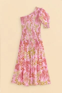 Farm Rio Pink Mixed Lobsters Midi Dress -Colorful Wear Store 309155 07