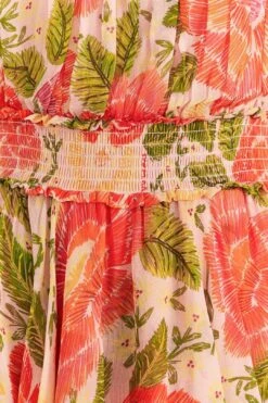 Farm Rio Pink Blooming Floral Maxi Dress -Colorful Wear Store 309161 05