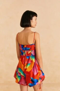 Farm Rio Red Ombre Chita Organic Cotton Romper 9 Farm Rio Red Ombre Chita Organic Cotton Romper -Colorful Wear Store 309164 04