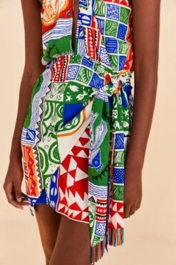 Farm Rio Off-White Pitta Colors Mini Dress -Colorful Wear Store 309169 03