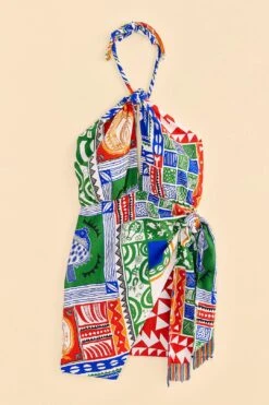 Farm Rio Off-White Pitta Colors Mini Dress -Colorful Wear Store 309169 06