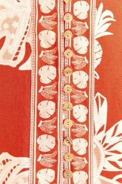 Farm Rio Red Lace Monsteras Crop Top -Colorful Wear Store 309178 05