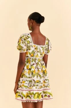 Farm Rio Off-white Fruit Orchard Mini Dress -Colorful Wear Store 309184 03