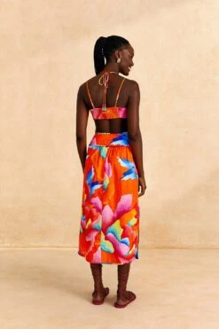 Farm Rio Red Ombre Chita Top -Colorful Wear Store 309186 04