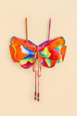 Farm Rio Red Ombre Chita Top -Colorful Wear Store 309186 06