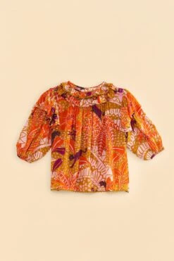 Farm Rio Beige Jungle Panther Blouse -Colorful Wear Store 309188 06
