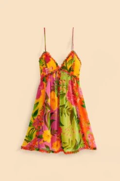 Farm Rio Mixed Romantic Garden Mini Dress -Colorful Wear Store 309192 06