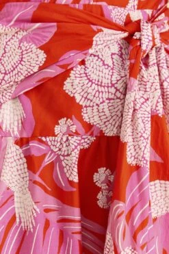 Farm Rio Red Dewdrop Floral Midi Dress 10 Farm Rio Red Dewdrop Floral Midi Dress -Colorful Wear Store 309194 05